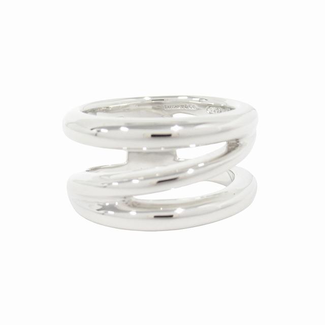 美品☆新品仕上げ済み】TIFFANY.Co ダイアゴナルリング 12号 新品