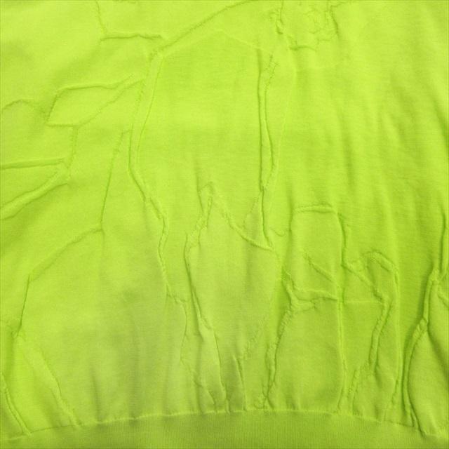 【中古】美品 エルメス HERMES ホース ジャガード クルーネック ニット セーター コットン 馬 2021年製 L ライム HERMES（エルメス） 美品 ホース ジャガード クルーネック ニット