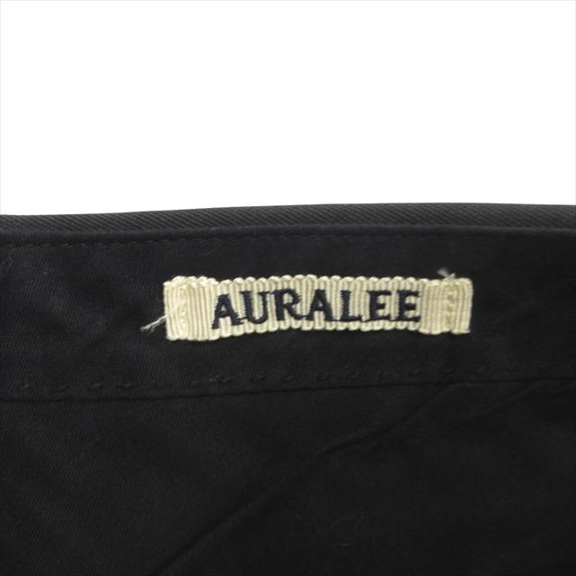 【新品タグ付】AURALEE ウールギャバショーツ 黒 4 AURALEE / オーラリー | LIGHT WOOL MAX GABARDINE SLACKS (レディース