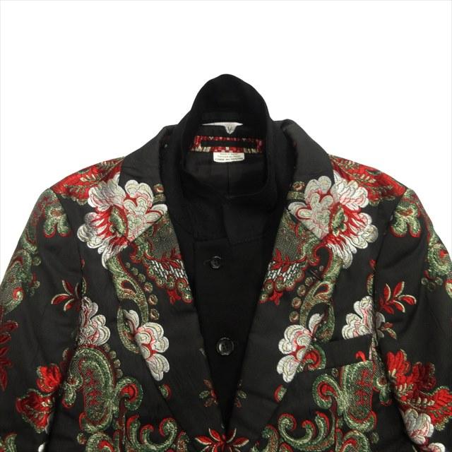 【専用】1986 AW コムデギャルソン オムプリュス 刺繍 ジャケット 美品 19aw コムデギャルソンオムプリュス エンブロイダリー レイヤード