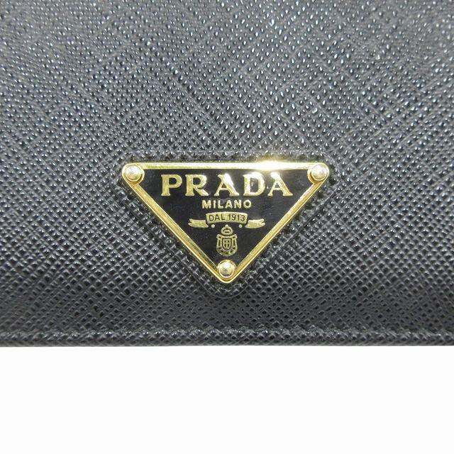 PRADA（プラダ） 美品 財布 二つ折り サフィアーノ レザー
