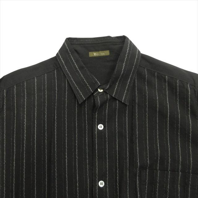 95aw ワイズフォーメン Y's for men 刺し子 ストライプ シャツ