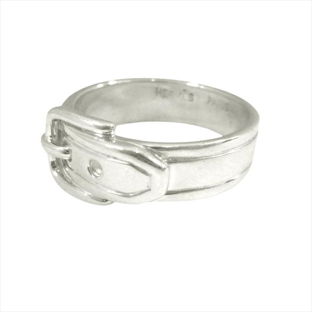 美品✨エルメス サンチュール リング ベルト シルバー SV925 12号 中古】HERMES エルメス リング 指輪 サンチュール ベルト シルバー