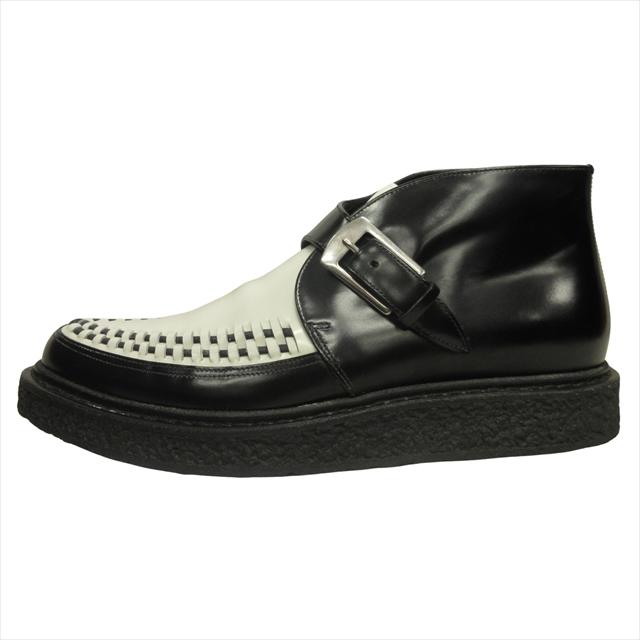 【中古】14aw サンローラン パリ SAINT LAURENT PARIS by Hedi Slimane エディ期 クリーパー ショート ブーツ レザー 14aw サンローラン パリ SAINT LAURENT PARIS エディ期 クリーパー