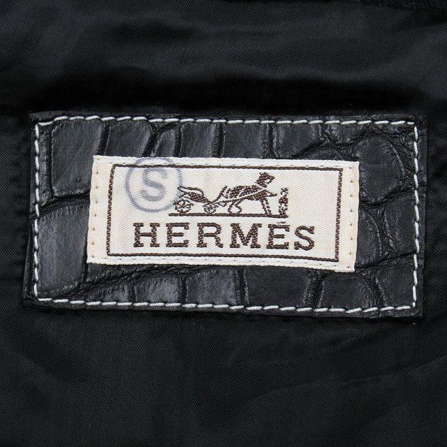 HERMES エルメス ブラック シルク ラムスキン ジャケット 渋谷並木橋店】2024年秋冬 HERMES エルメス ノーカラージャケット
