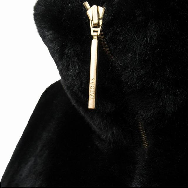 現行✨美品TATRAS BARBRA 03 ファーコート ゴールド金具 ロゴ刻印 極美品 24AW タトラス TATRAS 