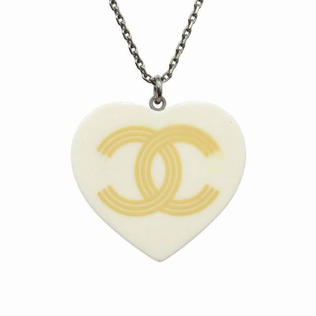 CHANEL（シャネル） 美品 04C ハート ココマーク ロゴ ネックレス