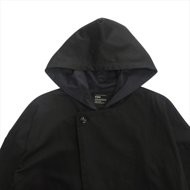 美品 サイト s'yte ヨウジヤマモト YOHJI YAMAMOTO フーデッド コート