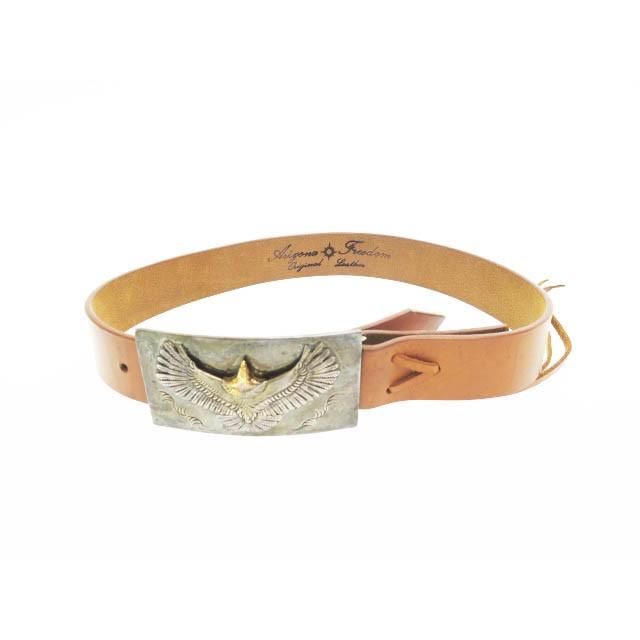 アリゾナフリーダム Arizona Freedom 頭金イーグル 唐草 シルバー バックル ブランド古着ベクトル 一部予約 ベルト 0450 レザー メンズ