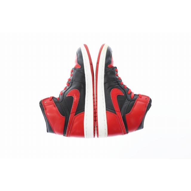 ナイキ NIKE 2001年製 AIR JORDAN 1 RETRO BRED エア ジョーダン レトロ ブレッド 136066-061 27 黒 赤 ブラック レッド ブランド古着ベク｜vectorpremium｜04