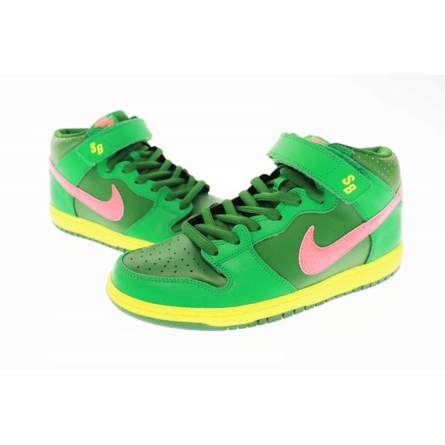 中古 ナイキ エスビー Nike Sb Dunk Mid Pro Sb Watermelon ダンク ミッド プロ スニーカー ウォーターメロン 3143 363 28 5 緑 グリーン 1103 0100 034 ブランド古着販売のベクトル 通販 Yahoo ショッピング