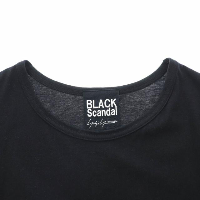 ヨウジヤマモト YOHJI YAMAMOTO BLACK Scandal 20SS 我が子は柄R丸首