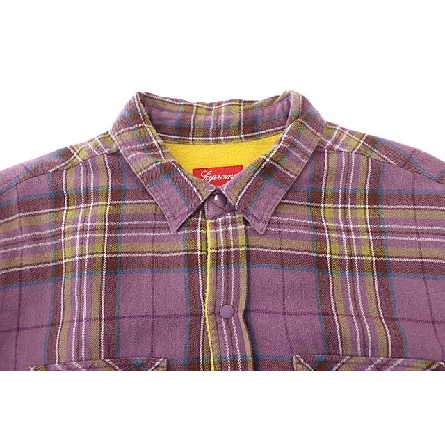 シュプリーム SUPREME 18AW Pile Lined Plaid Flannel Shirt パイル 