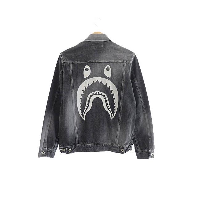 アベイシングエイプ A BATHING APE Shark Denim Jacket シャーク 猿人 