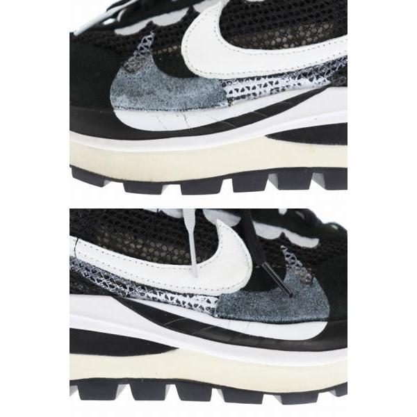 ナイキ NIKE × sacai サカイ VAPORWAFFLE Black and White ヴェイパー ワッフル スニーカー CV1363-001 28.5 黒 白 ブラック ホワイト ▲｜vectorpremium｜08