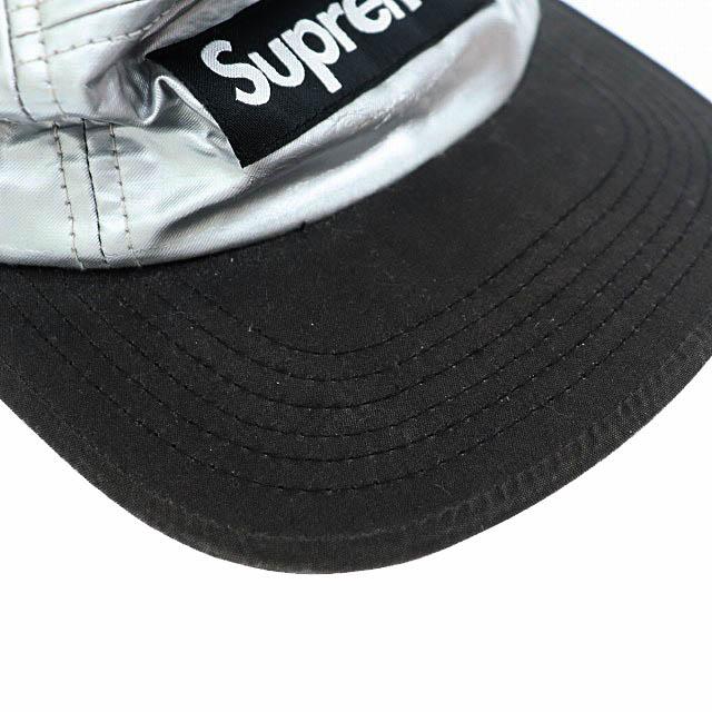 シュプリーム SUPREME 13SS Metallic Camp Cap メタリック ボックス ロゴ キャンプ キャップ 帽子 シルバー ブラック ☆AA★▲ 240513 メン｜vectorpremium｜04