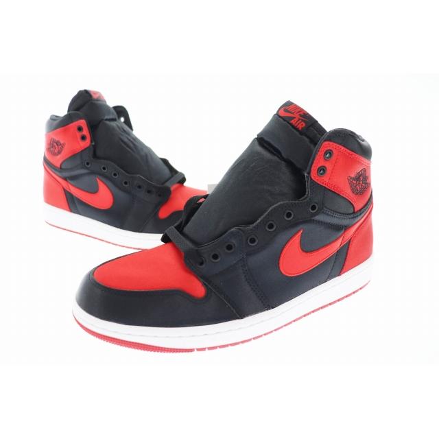 ナイキ NIKE WMNS AIR JORDAN 1 RETRO HI OG Satin Bred エア  