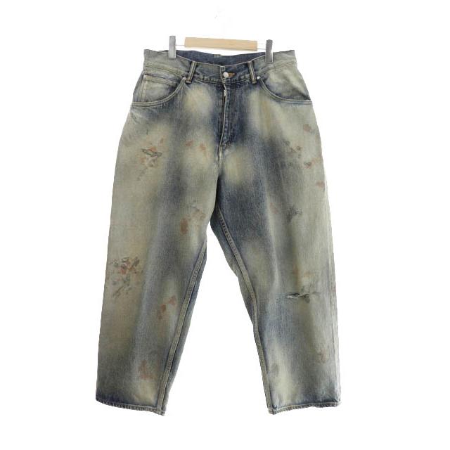 ANCELLM アンセルム 23SS SELVEDGE TAPERED 5P DENIM PANTS ダメージ 