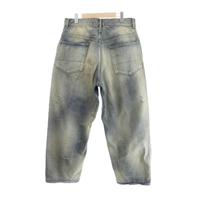 ANCELLM アンセルム 23SS SELVEDGE TAPERED 5P DENIM PANTS ダメージ 