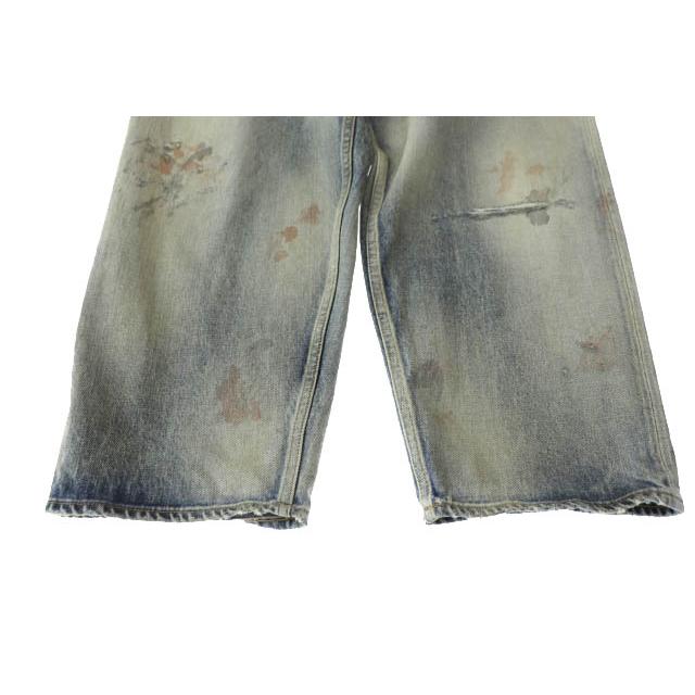 ANCELLM アンセルム 23SS SELVEDGE TAPERED 5P DENIM PANTS ダメージ 