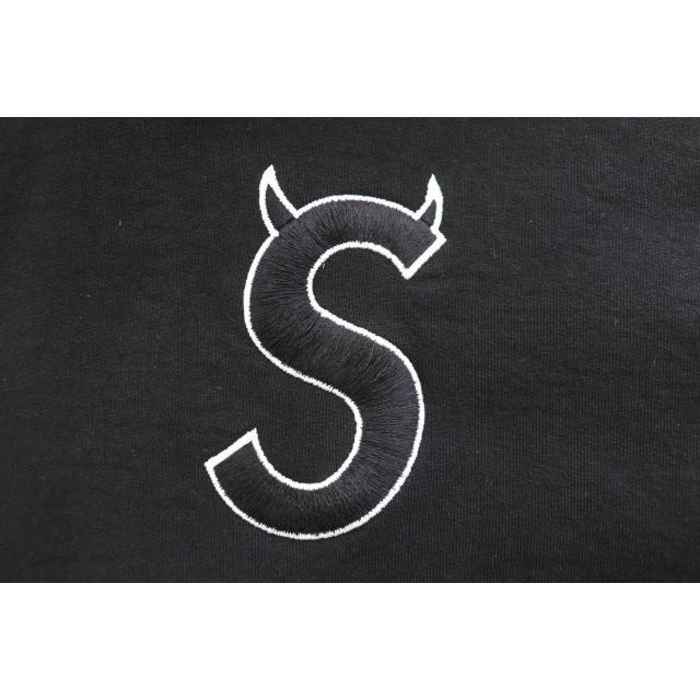 シュプリーム SUPREME 22AW S Logo Hooded Sweatshirt ロゴ 刺繍 プルオーバー パーカー XL 黒 ブラック ☆AA★ 240120 メンズ｜vectorpremium｜05