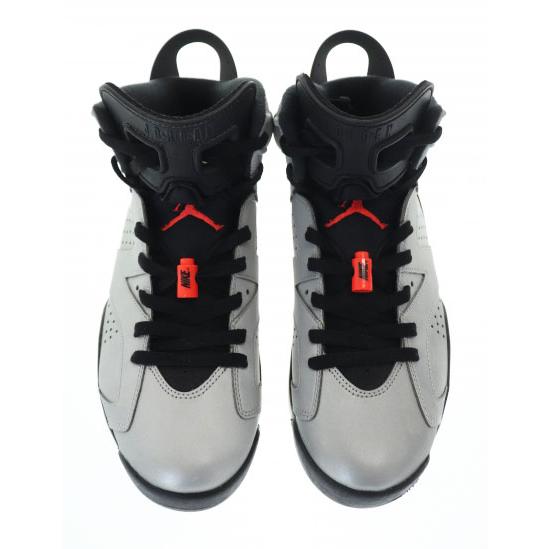 28センチ ジョーダン6 リフレクトシルバー インフラレッド ブラック