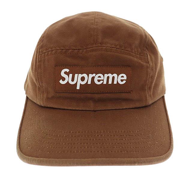 シュプリーム SUPREME 22SS Washed Chino Twill Camp Cap ボックス ロゴ ウォッシュド チノ ツイール キャンプ キャップ 茶 ブラウン ☆AA｜vectorpremium｜02