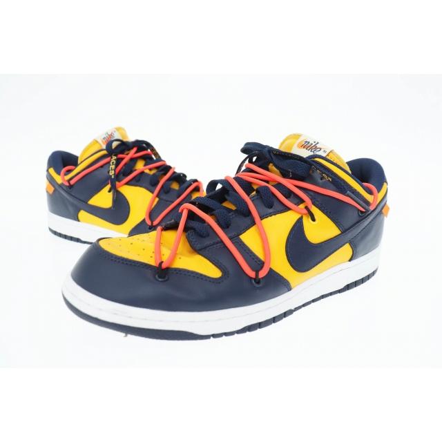 NIKE ナイキ ×OFF-EHITE オフホワイト DUNK LOW LTHR MICHIGAN ダンク  
