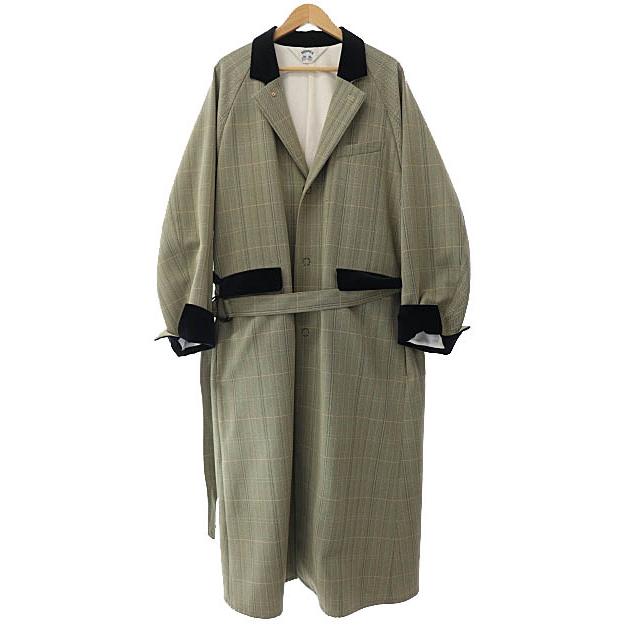 SUNSEA] Polyys Tweed Herringbone Coat 【公式通販】