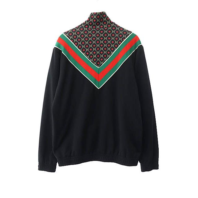 GUCCI グッチ 19AW GG Star Oversize Jersey Jacket Black ロゴ スター 