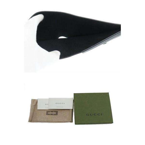 GUCCI グッチ ロゴ エンボス レザー ウォレット 二つ折り 財布 658681  