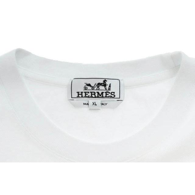 HERMES（エルメス） HERMES 23SS H ロゴ 刺繍 ポケット 鹿の子 半袖 T