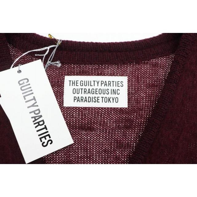 WACKO MARIA ワコマリア 22AW MOHAIR CARDIGAN BURGUNDY モヘア ニット 