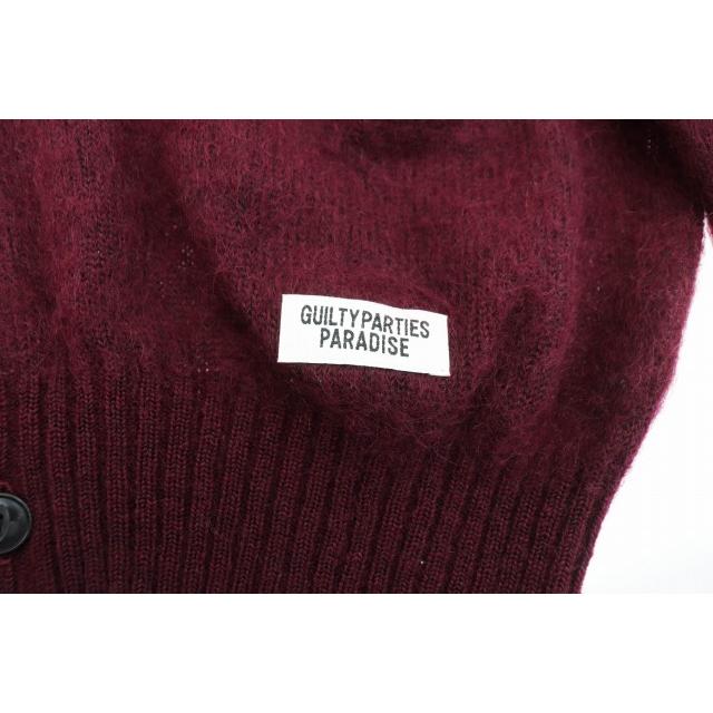 WACKO MARIA ワコマリア 22AW MOHAIR CARDIGAN BURGUNDY モヘア ニット 