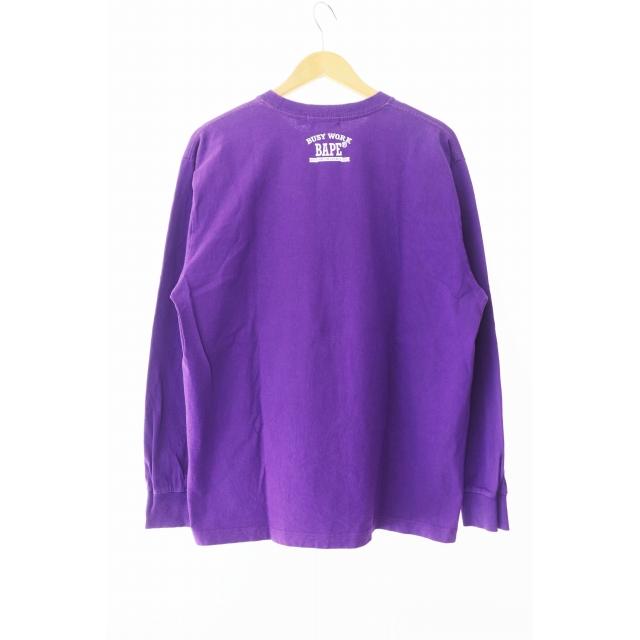 アベイシングエイプ A BATHING APE MAD FACE COLLEGE L/S TEE 