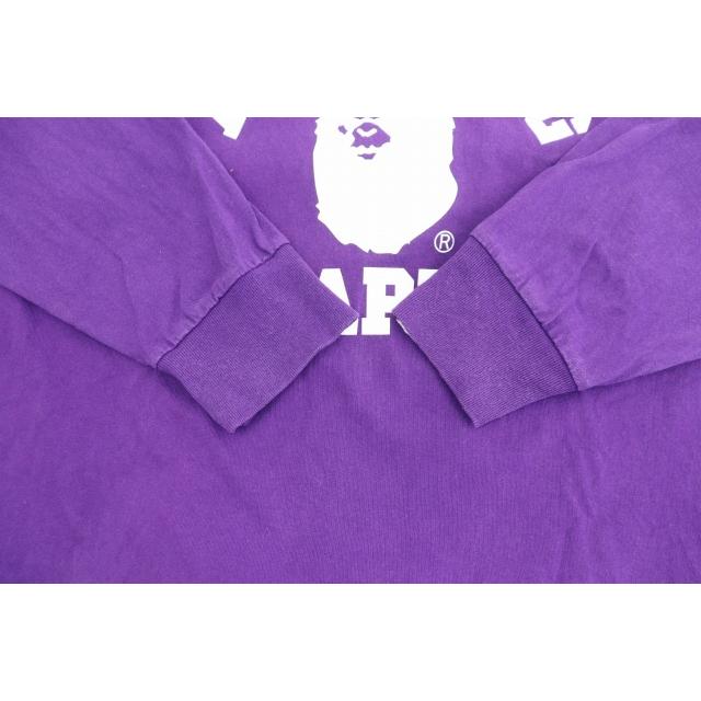 アベイシングエイプ A BATHING APE MAD FACE COLLEGE L/S TEE 