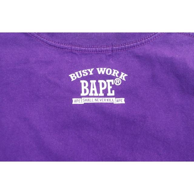 アベイシングエイプ A BATHING APE MAD FACE COLLEGE L/S TEE 