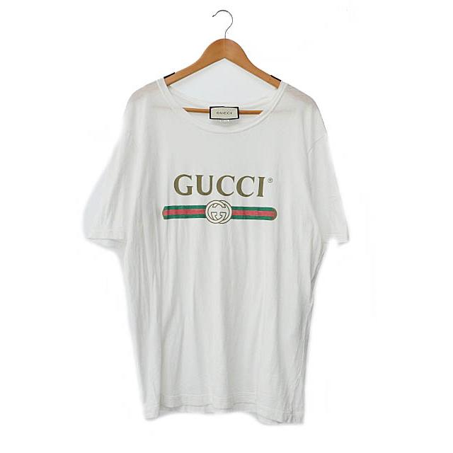 GUCCI グッチ ロゴ ウォッシュド オーバーサイズ 半袖 Tシャツ 440103  