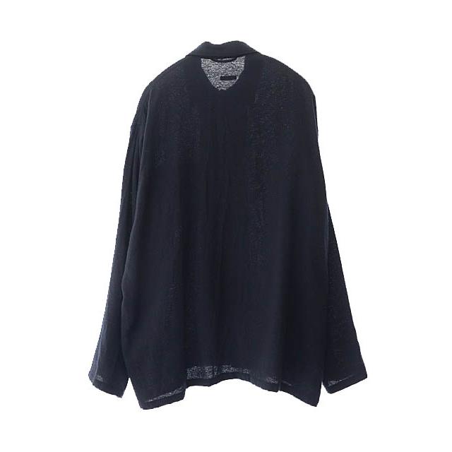 コモリ COMOLI 23SS カシミヤ和紙 シャツ ジャケット X01-02005 1 紺  
