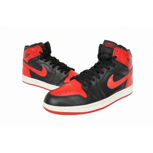 NIKEジョーダン1 bred/2足SET 2001年希少気まぐれ値下 NIKE（ナイキ） NIKE 2001年製 AIR JORDAN 1 RETRO BRED 38345足限定