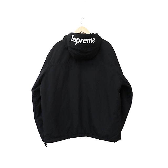Supreme シュプリーム SUPREME 17AW Hooded Logo Half Zip Pullover