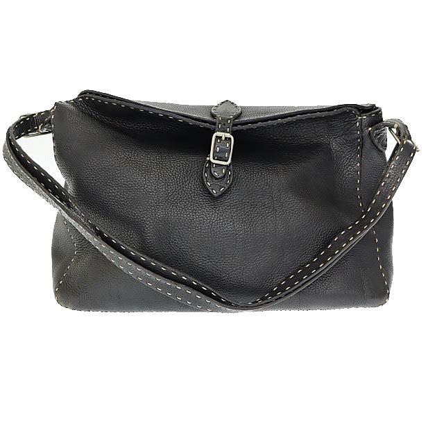 FENDI フェンディ SELLERIA セレリア ステッチ レザー ショルダー  