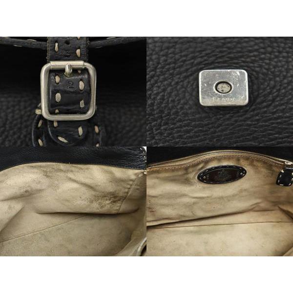 FENDI フェンディ SELLERIA セレリア ステッチ レザー ショルダー  