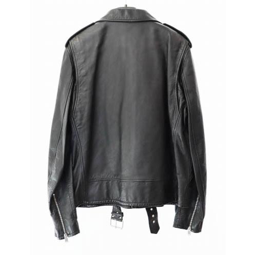 SAINT LAURENT PARIS エディ期 レザー切替ジャケット 羊革 Saint Laurent Paris(サンローランパリ) エディ期MOTORCYCLE JACKET