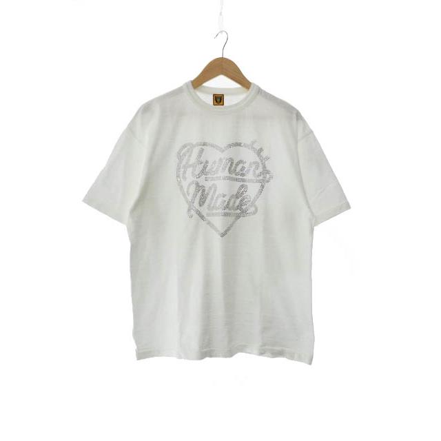 ヒューマンメイド HUMAN MADE 23SS CRYSTAL HEART T-SHIRT #1 White