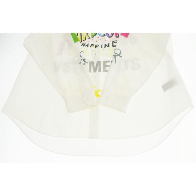 ヴェトモン ベトモン VETEMENTS 20SS Scribbled Shirt 総柄 ラメ ロゴ