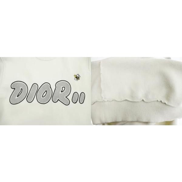 ディオール Dior ×KAWS カウズ 19SS BEE ロゴ 刺繍 クルーネック