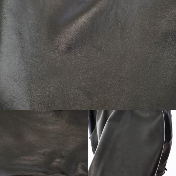 OUAT オーユーエーティー 25SS BLACK LAMBSKIN OFFICE JACKET