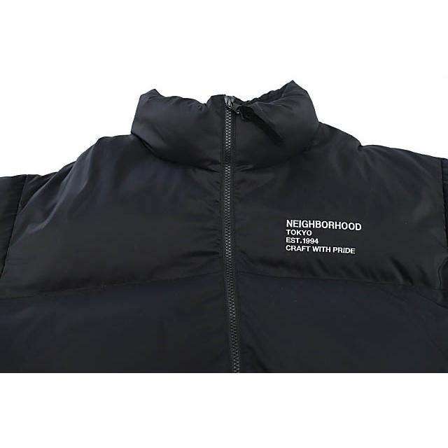 ネイバーフッド NEIGHBORHOOD 23AW CLASSIC DOWN JACKET ロゴ 刺繍