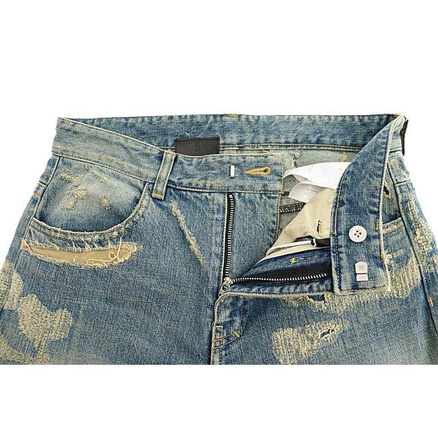 ジバンシー GIVENCHY ヴィンテージ ダメージ加工 デニム オーバーオール ジバンシー GIVENCHY ヴィンテージ ダメージ加工 デニム